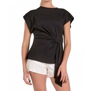 NEW ELAN tie me up tee in black